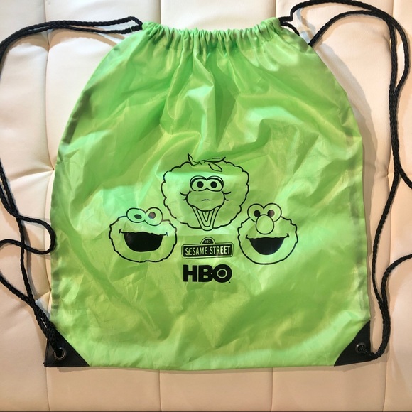 HBO Sesame Street Drawstring Pull String Backpack - Picture 3 of 4